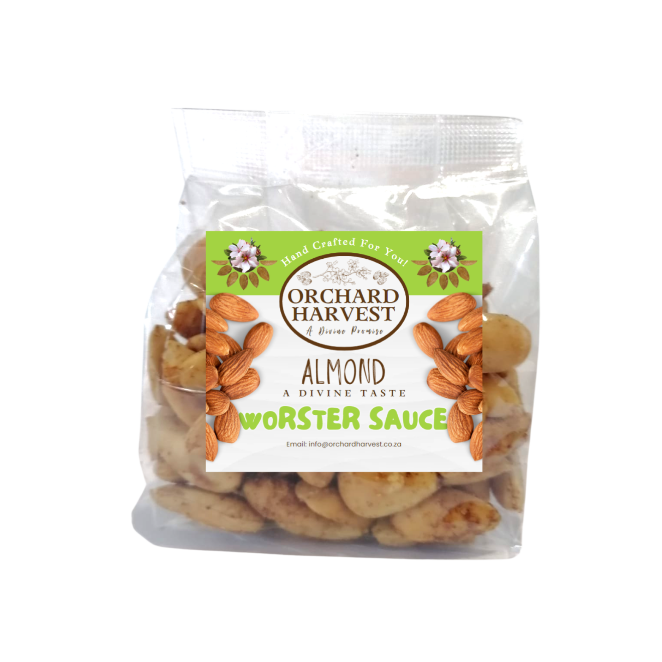 Almond worster sauce orchard harvest